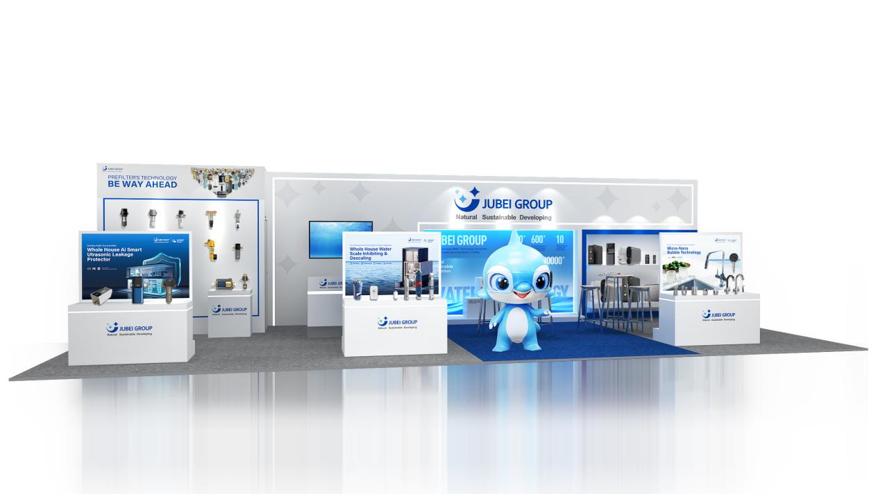 De 6 a 9 de novembro de 2022, o Grupo Jubei com o mascote Shui Bei Bei apareceu no Aquatech na Holanda